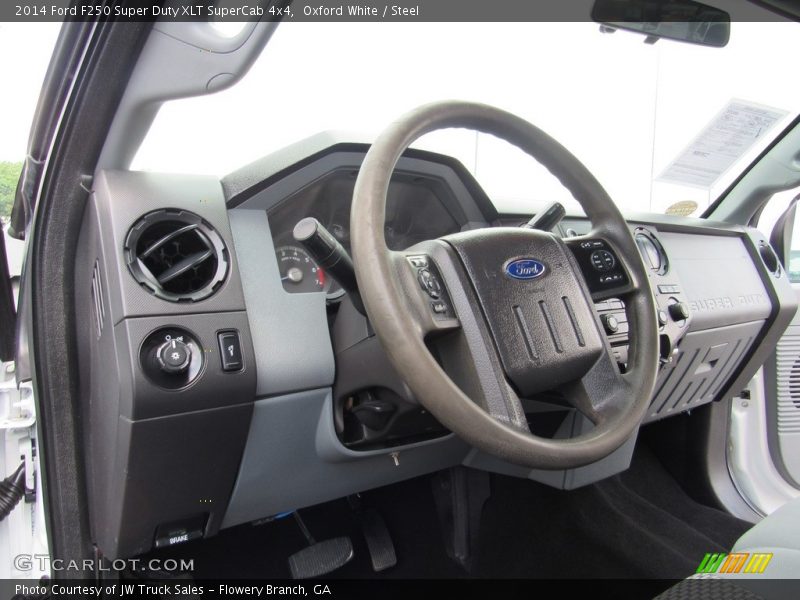 Oxford White / Steel 2014 Ford F250 Super Duty XLT SuperCab 4x4