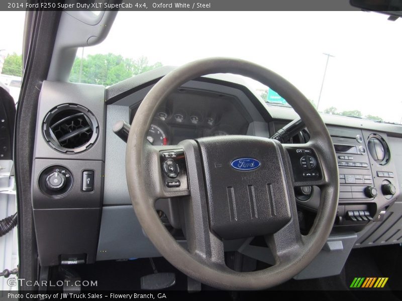 Oxford White / Steel 2014 Ford F250 Super Duty XLT SuperCab 4x4