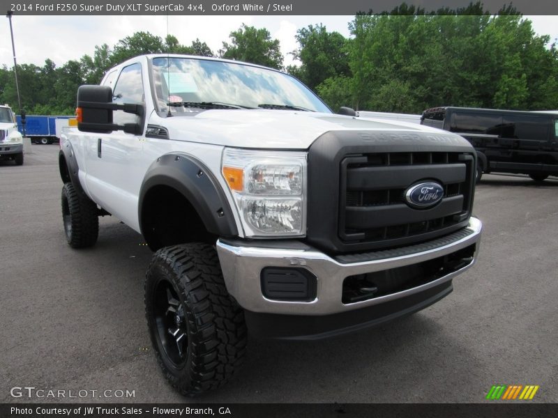 Oxford White / Steel 2014 Ford F250 Super Duty XLT SuperCab 4x4