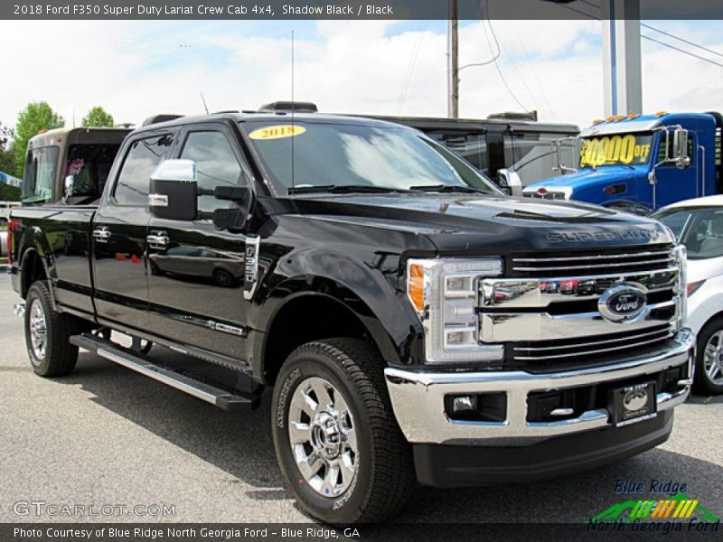 Shadow Black / Black 2018 Ford F350 Super Duty Lariat Crew Cab 4x4