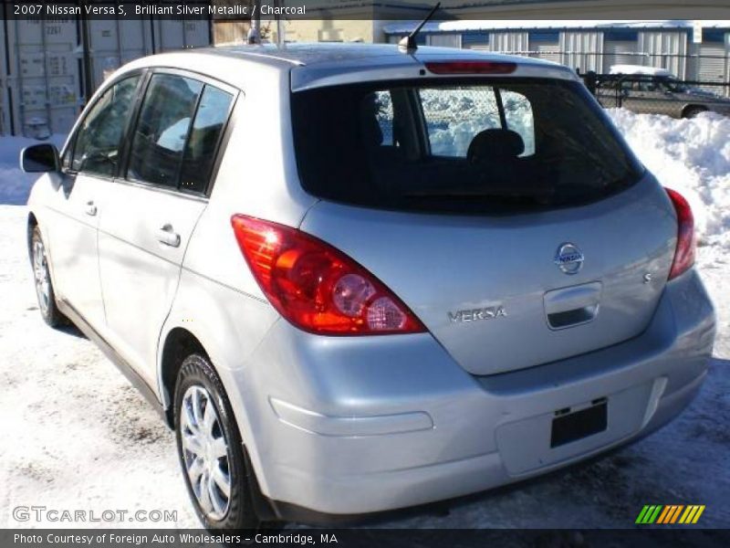 Brilliant Silver Metallic / Charcoal 2007 Nissan Versa S