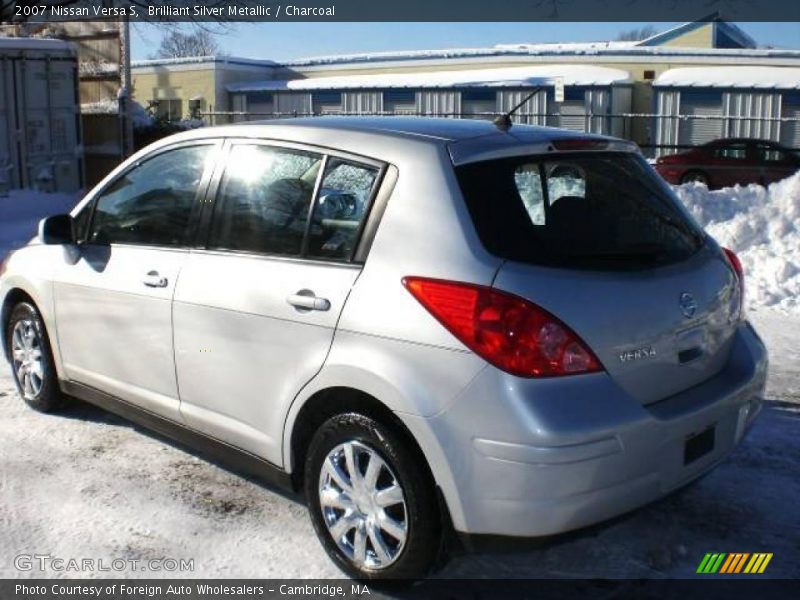 Brilliant Silver Metallic / Charcoal 2007 Nissan Versa S