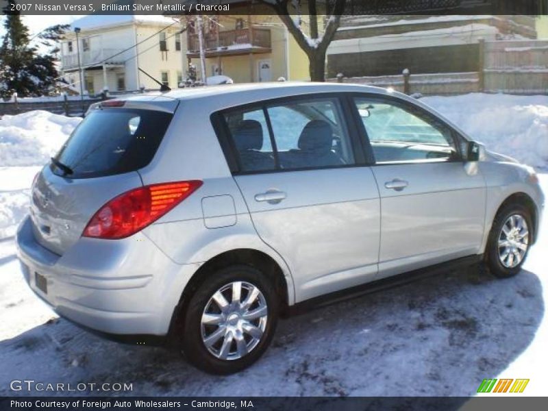 Brilliant Silver Metallic / Charcoal 2007 Nissan Versa S