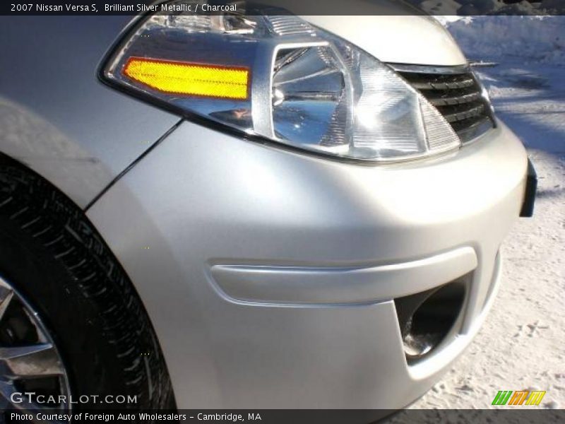 Brilliant Silver Metallic / Charcoal 2007 Nissan Versa S