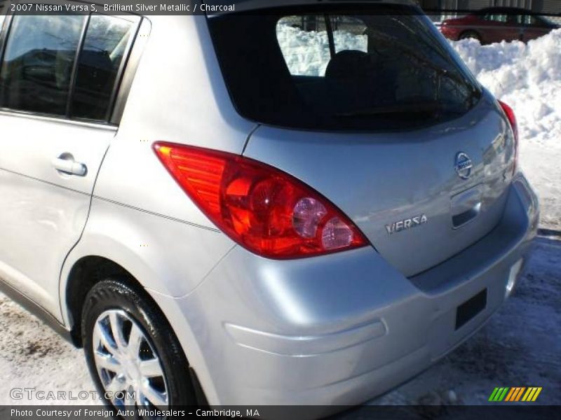 Brilliant Silver Metallic / Charcoal 2007 Nissan Versa S