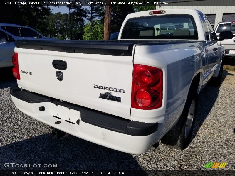 Bright White / Dark Slate Gray/Medium Slate Gray 2011 Dodge Dakota Big Horn Extended Cab