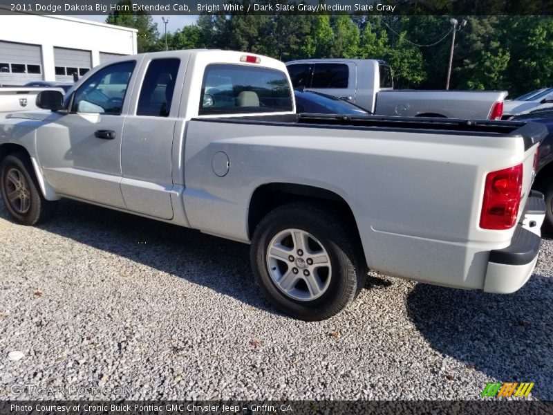 Bright White / Dark Slate Gray/Medium Slate Gray 2011 Dodge Dakota Big Horn Extended Cab