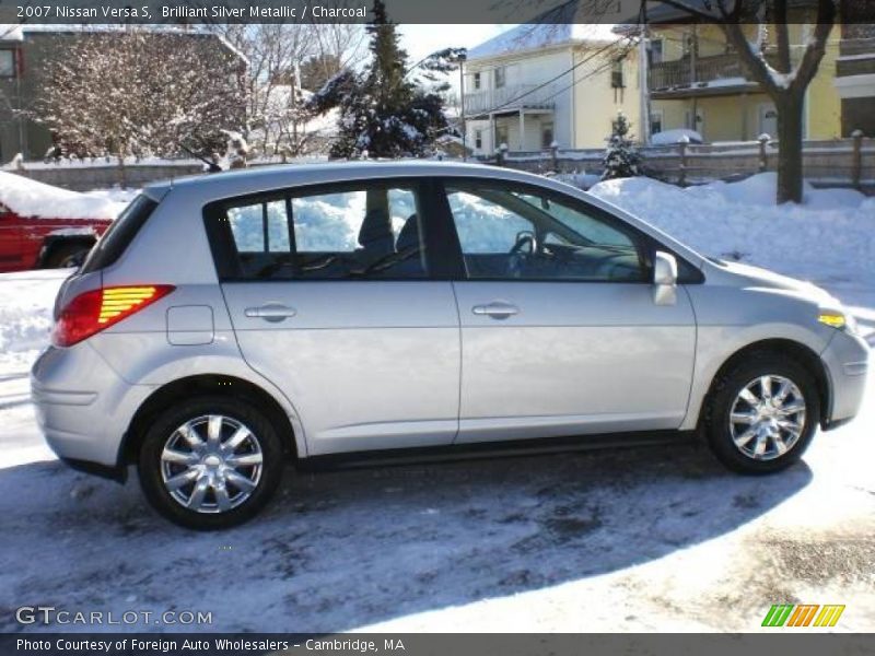 Brilliant Silver Metallic / Charcoal 2007 Nissan Versa S