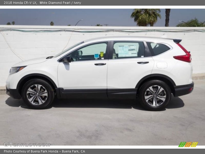 White Diamond Pearl / Ivory 2018 Honda CR-V LX