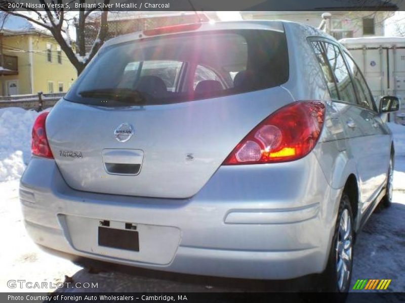 Brilliant Silver Metallic / Charcoal 2007 Nissan Versa S