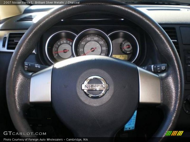 Brilliant Silver Metallic / Charcoal 2007 Nissan Versa S