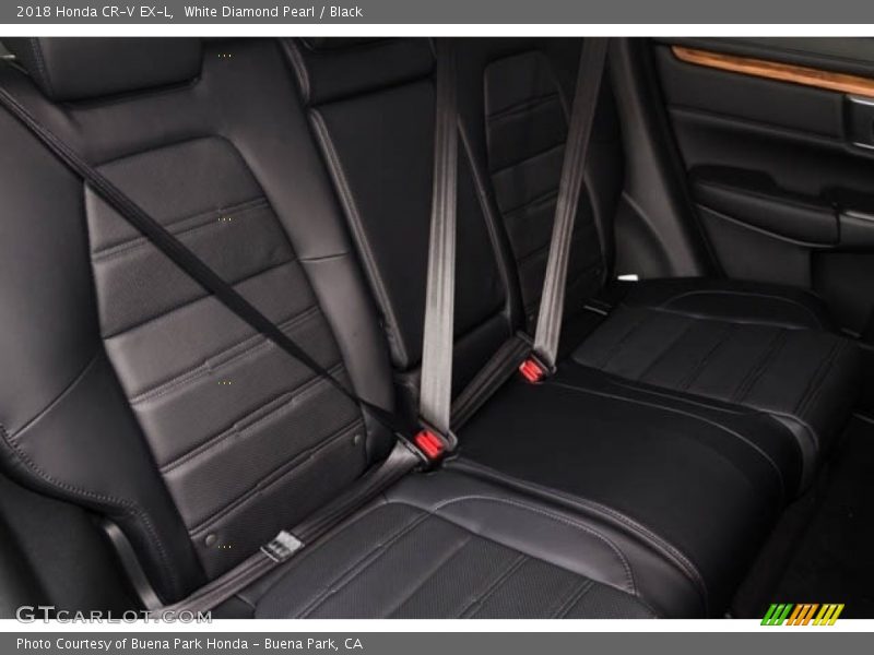 White Diamond Pearl / Black 2018 Honda CR-V EX-L