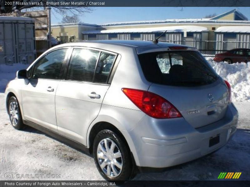 Brilliant Silver Metallic / Charcoal 2007 Nissan Versa S