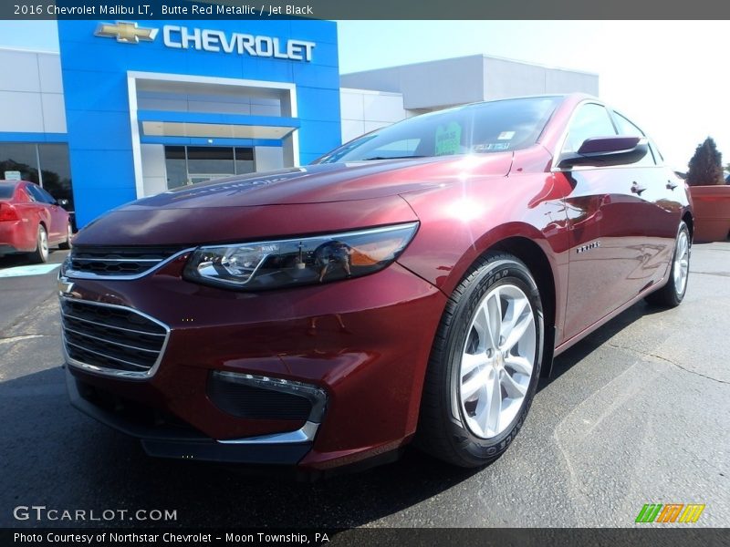 Butte Red Metallic / Jet Black 2016 Chevrolet Malibu LT