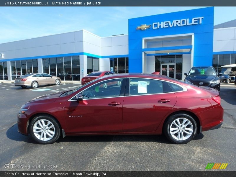 Butte Red Metallic / Jet Black 2016 Chevrolet Malibu LT