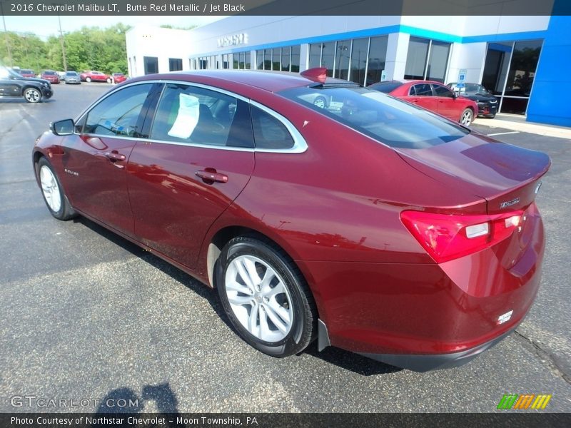 Butte Red Metallic / Jet Black 2016 Chevrolet Malibu LT