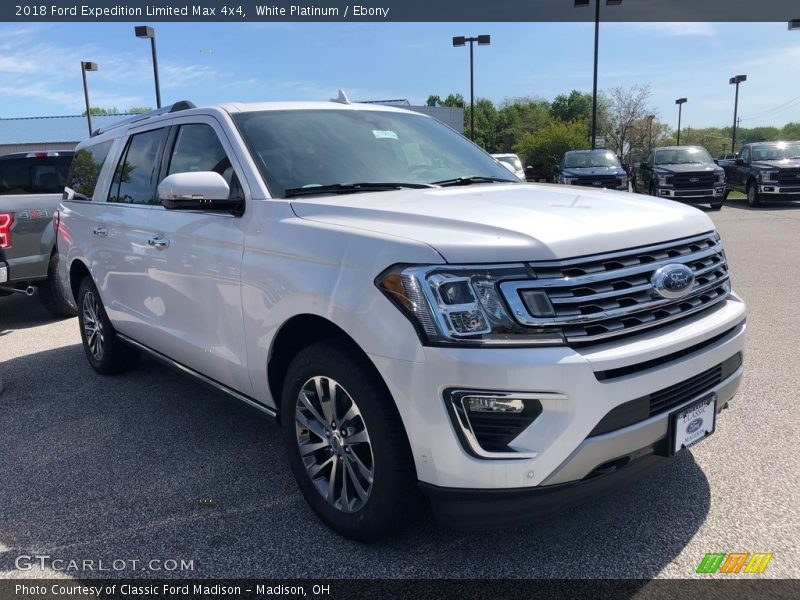 White Platinum / Ebony 2018 Ford Expedition Limited Max 4x4