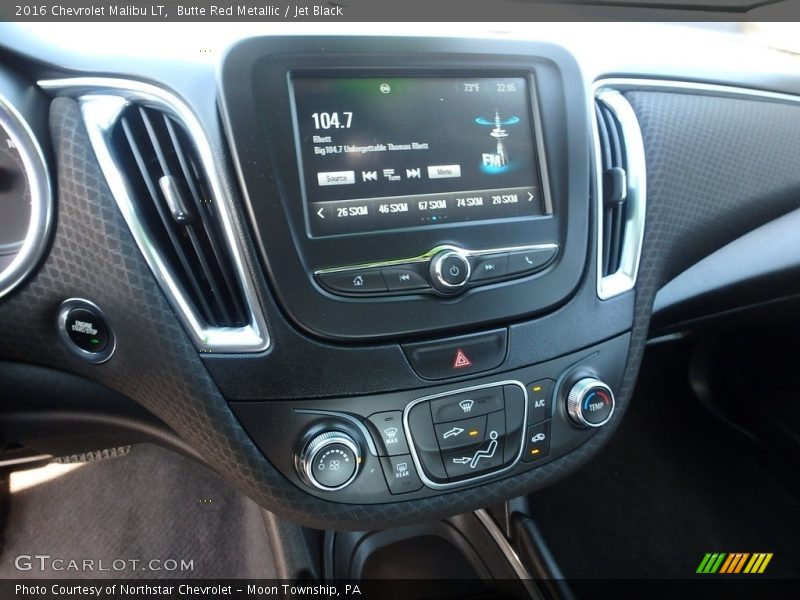 Butte Red Metallic / Jet Black 2016 Chevrolet Malibu LT