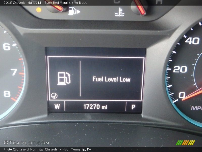 Butte Red Metallic / Jet Black 2016 Chevrolet Malibu LT