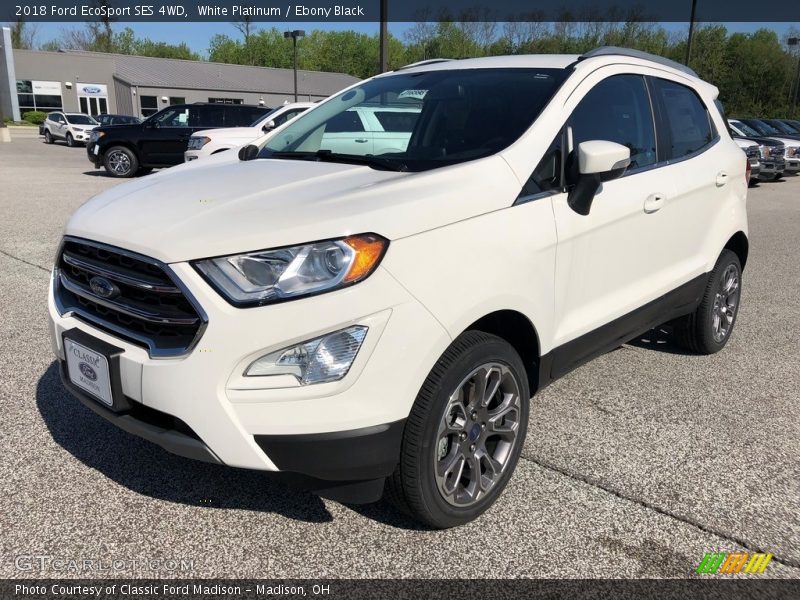 White Platinum / Ebony Black 2018 Ford EcoSport SES 4WD