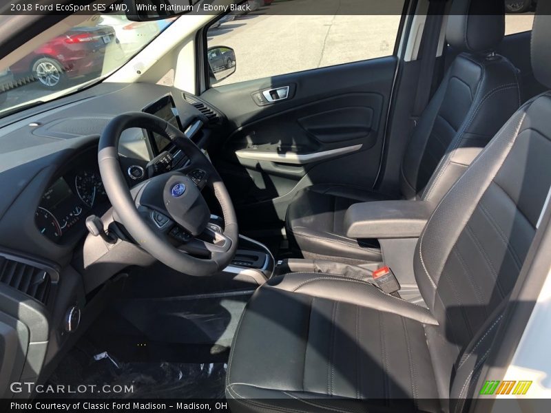 White Platinum / Ebony Black 2018 Ford EcoSport SES 4WD