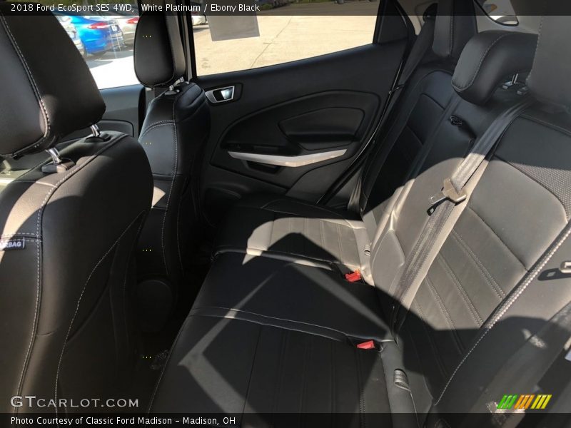 White Platinum / Ebony Black 2018 Ford EcoSport SES 4WD
