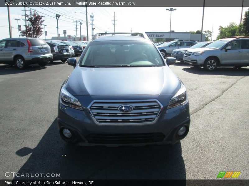 Twilight Blue Metallic / Warm Ivory 2017 Subaru Outback 2.5i Premium