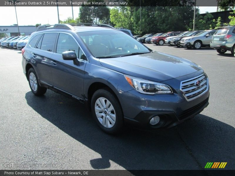 Twilight Blue Metallic / Warm Ivory 2017 Subaru Outback 2.5i Premium