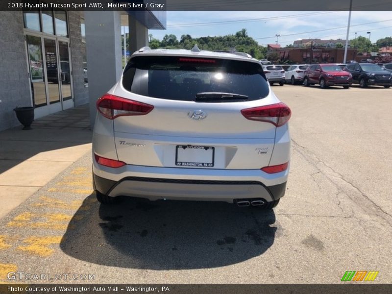 Molten Silver / Gray 2018 Hyundai Tucson Sport AWD