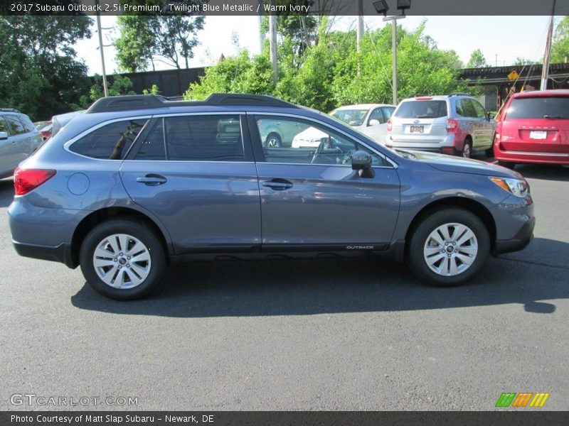 Twilight Blue Metallic / Warm Ivory 2017 Subaru Outback 2.5i Premium