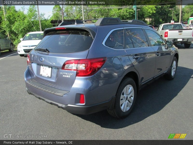 Twilight Blue Metallic / Warm Ivory 2017 Subaru Outback 2.5i Premium