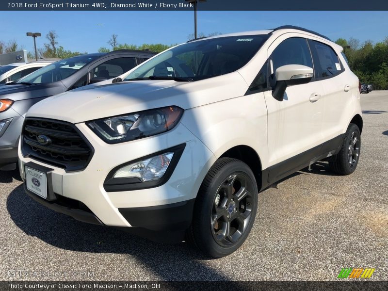 Diamond White / Ebony Black 2018 Ford EcoSport Titanium 4WD