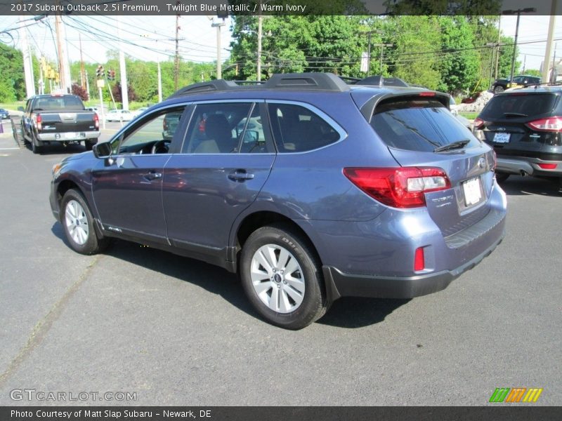 Twilight Blue Metallic / Warm Ivory 2017 Subaru Outback 2.5i Premium