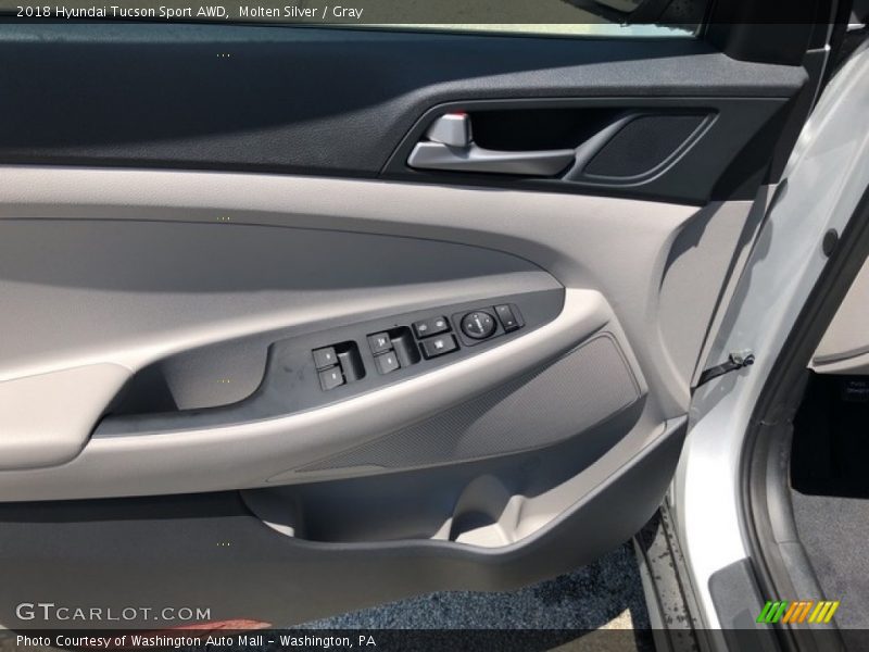 Molten Silver / Gray 2018 Hyundai Tucson Sport AWD