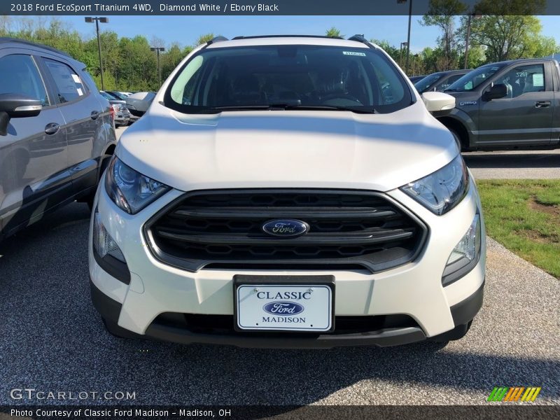 Diamond White / Ebony Black 2018 Ford EcoSport Titanium 4WD