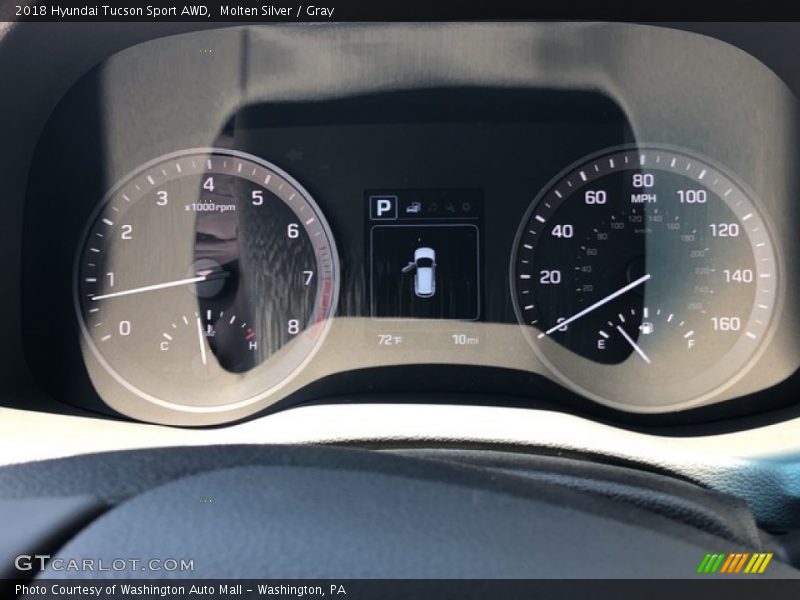 Molten Silver / Gray 2018 Hyundai Tucson Sport AWD