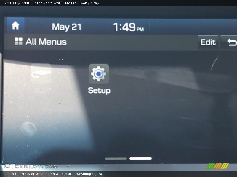 Molten Silver / Gray 2018 Hyundai Tucson Sport AWD