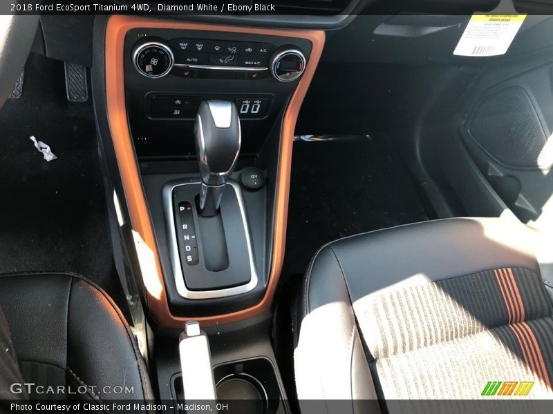 Diamond White / Ebony Black 2018 Ford EcoSport Titanium 4WD