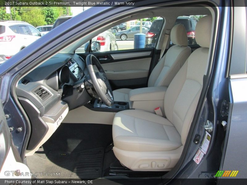 Twilight Blue Metallic / Warm Ivory 2017 Subaru Outback 2.5i Premium