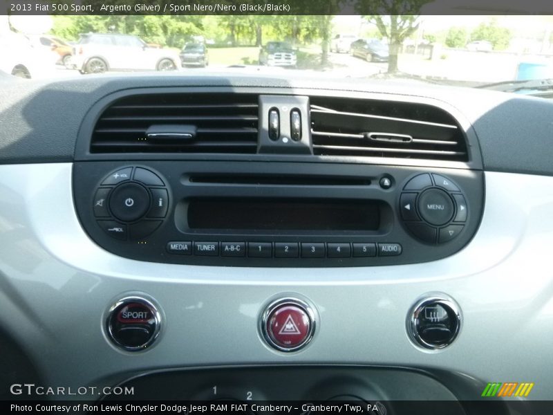Argento (Silver) / Sport Nero/Nero (Black/Black) 2013 Fiat 500 Sport