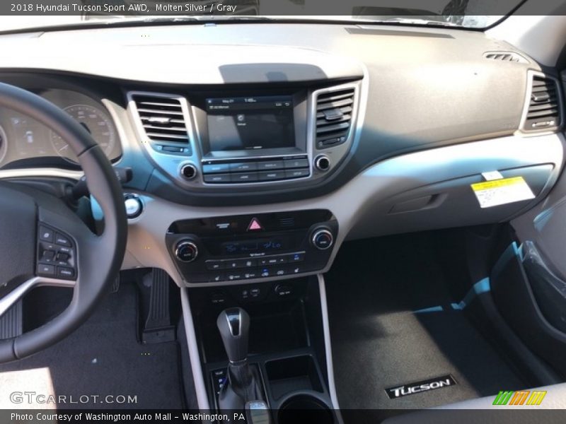 Molten Silver / Gray 2018 Hyundai Tucson Sport AWD