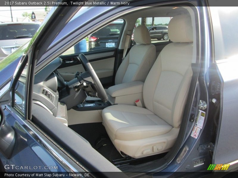 Twilight Blue Metallic / Warm Ivory 2017 Subaru Outback 2.5i Premium