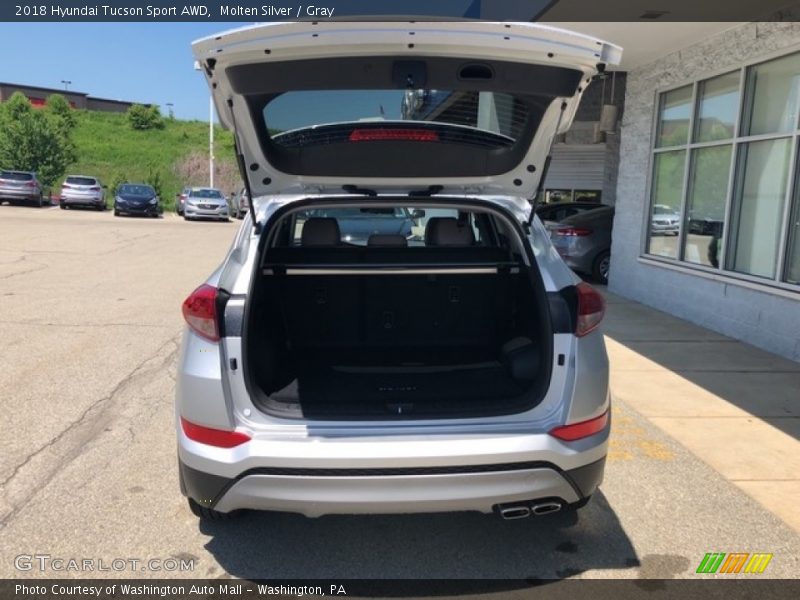 Molten Silver / Gray 2018 Hyundai Tucson Sport AWD