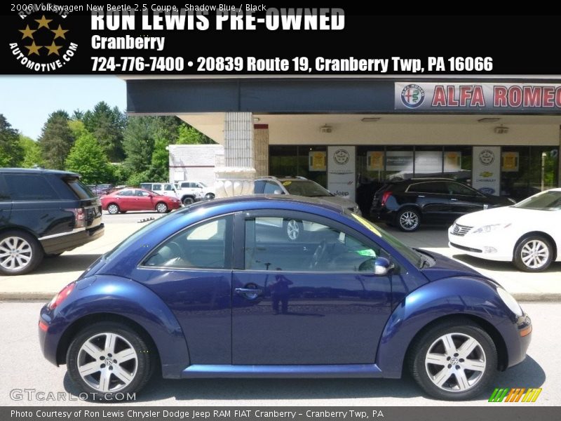 Shadow Blue / Black 2006 Volkswagen New Beetle 2.5 Coupe