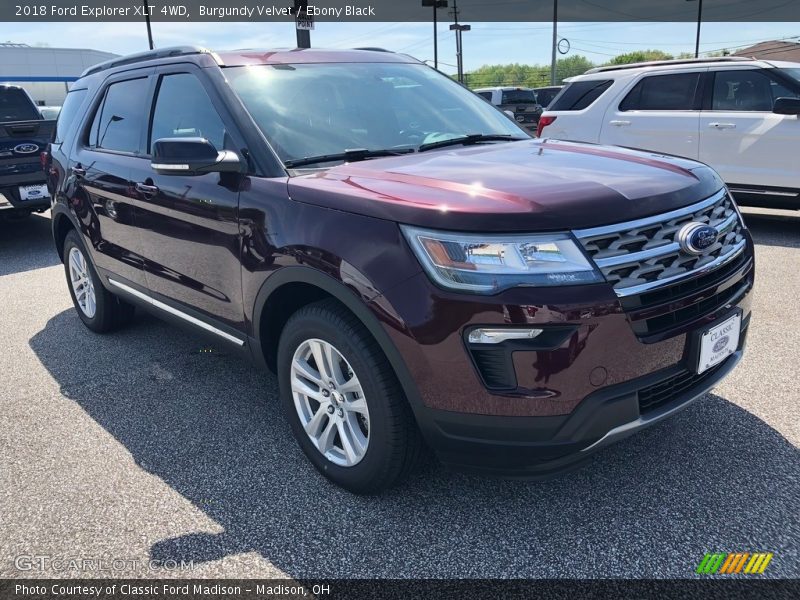 Burgundy Velvet / Ebony Black 2018 Ford Explorer XLT 4WD