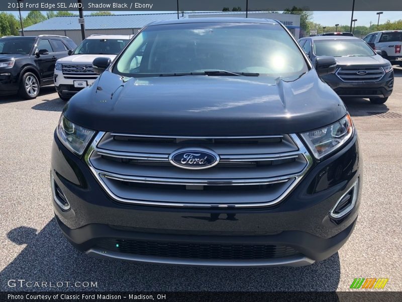 Shadow Black / Ebony 2018 Ford Edge SEL AWD