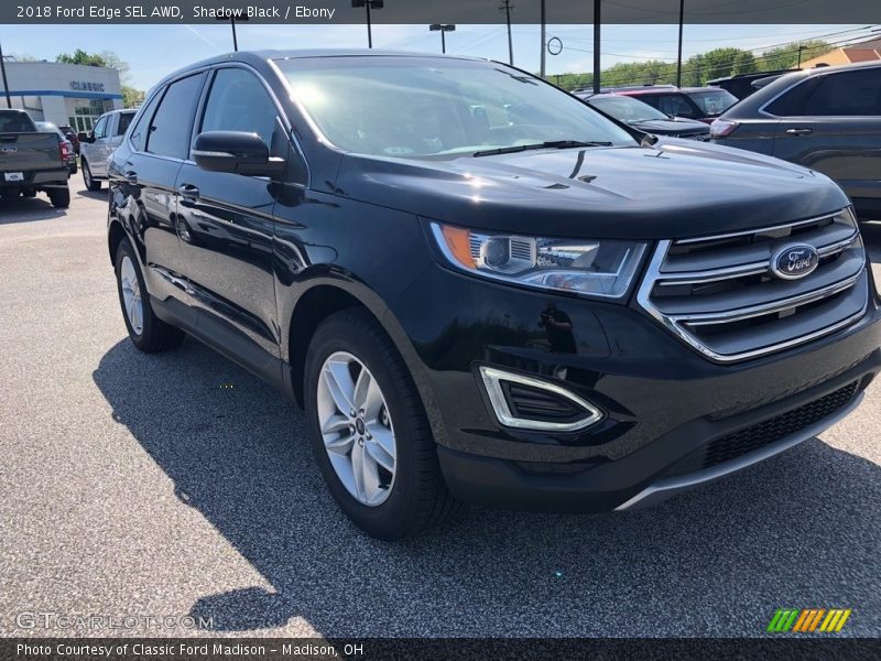 Shadow Black / Ebony 2018 Ford Edge SEL AWD