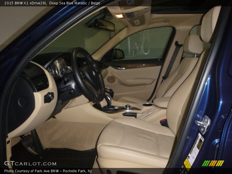 Deep Sea Blue Metallic / Beige 2015 BMW X1 xDrive28i