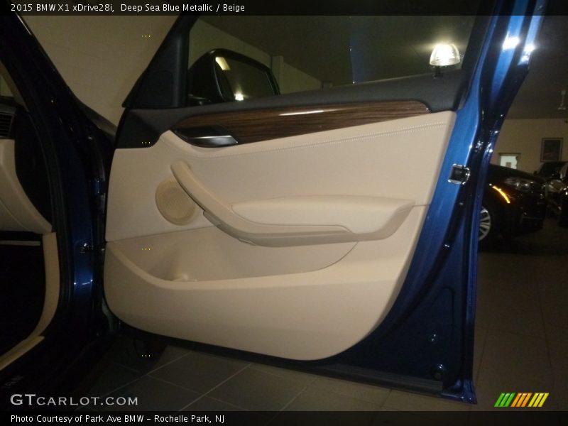 Deep Sea Blue Metallic / Beige 2015 BMW X1 xDrive28i