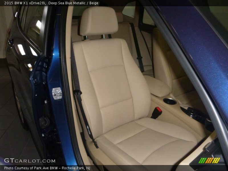 Deep Sea Blue Metallic / Beige 2015 BMW X1 xDrive28i